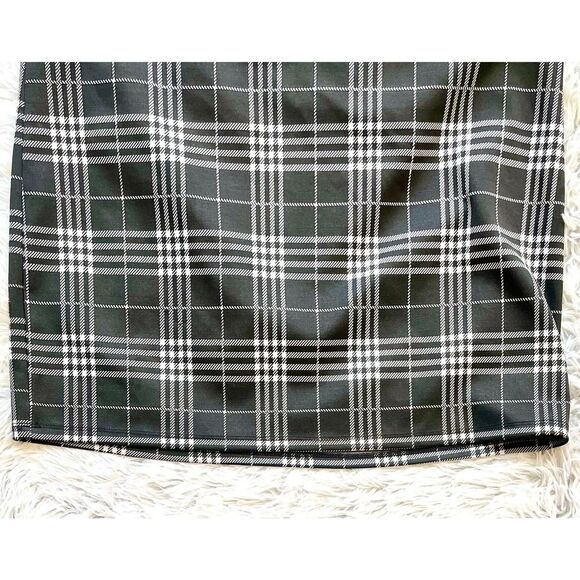 Love Tree Black and White Plaid Mini Skirt Size Large NWOT - Picture 4 of 8